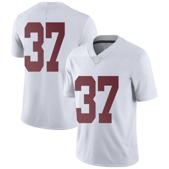 Alabama Crimson Tide Men's Sam Willoughby #37 No Name White NCAA Nike Authentic Stitched College Football Jersey KY16Z28LD